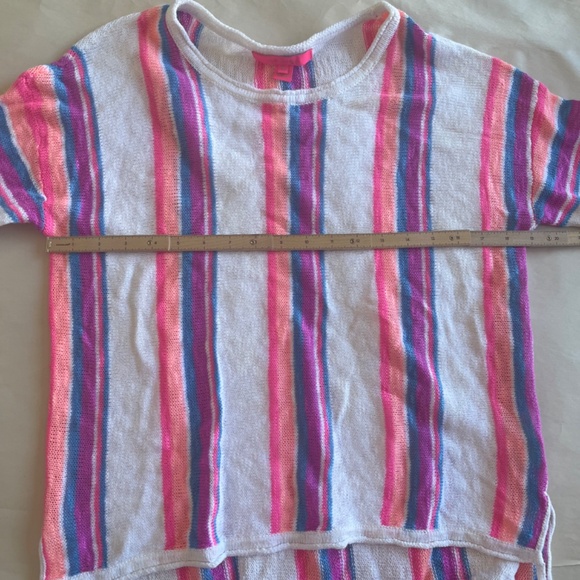 LILLY PULITZER Rozalia Stripe Cotton Tassels Beach Casual Pullover Sweater Top - Picture 15 of 15